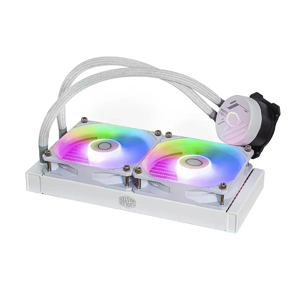 COOLER MASTER ML240L ARGB - COOLER LÍQUIDO CPU 240 MM, DISEÑO BLANCO Y ALTO RENDIMIENTO TÉRMICO - 1