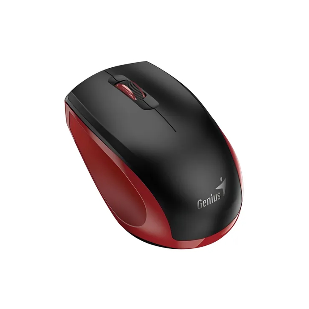MOUSE GENIUS NX-8006S WIRELESS BLUEEYE SILENT ERGONÓMICO NEGRO-ROJO - 1