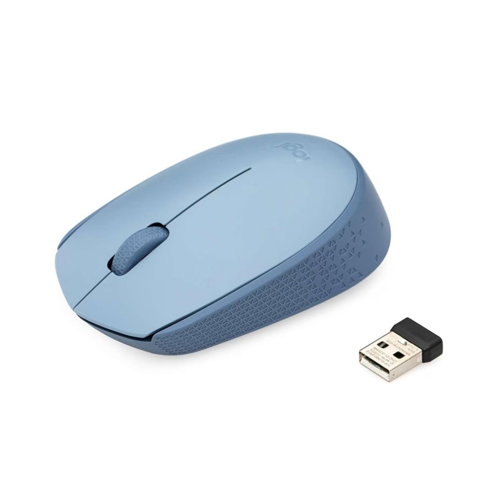 RATÓN INALÁMBRICO LOGITECH M170 AMBIDIESTRO ÓPTICO COLOR AZUL GRIS CON 3 BOTONES PARA DIESTROS Y ZURDOS - 1