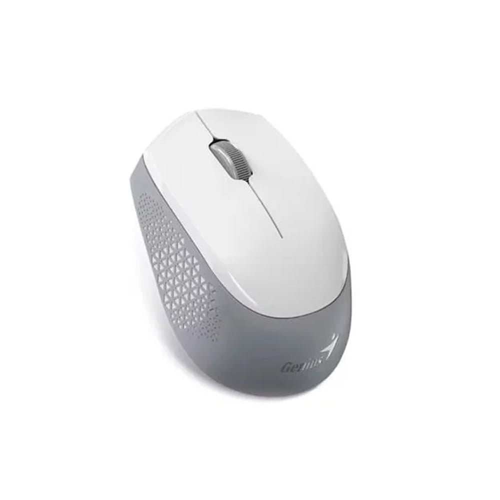 MOUSE GENIUS NX-8000S BLUETOOTH ERGONÓMICO BLANCO/GRIS, SILENCIOSO Y DE ALTA PRECISIÓN - 1