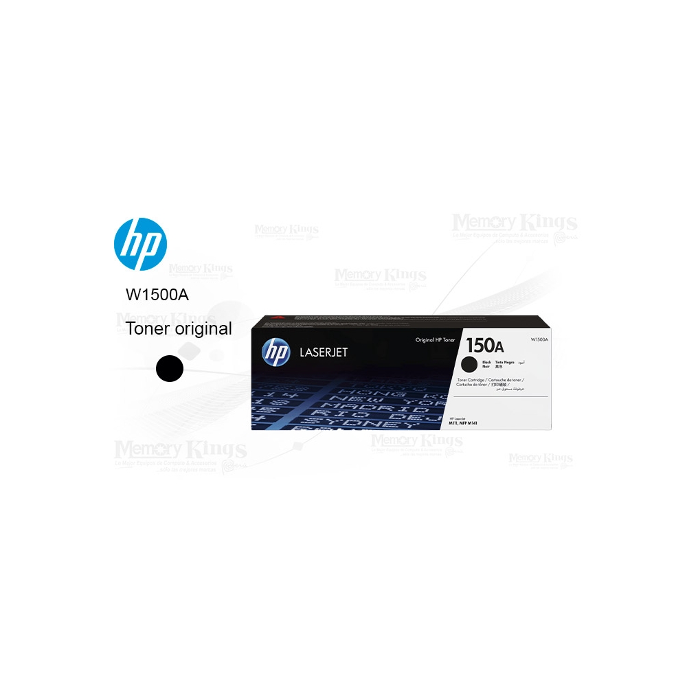 TONER HP 150A NEGRO ORIGINAL - 975 PÁGINAS DE ALTA CALIDAD PARA IMPRESORAS HP - 1