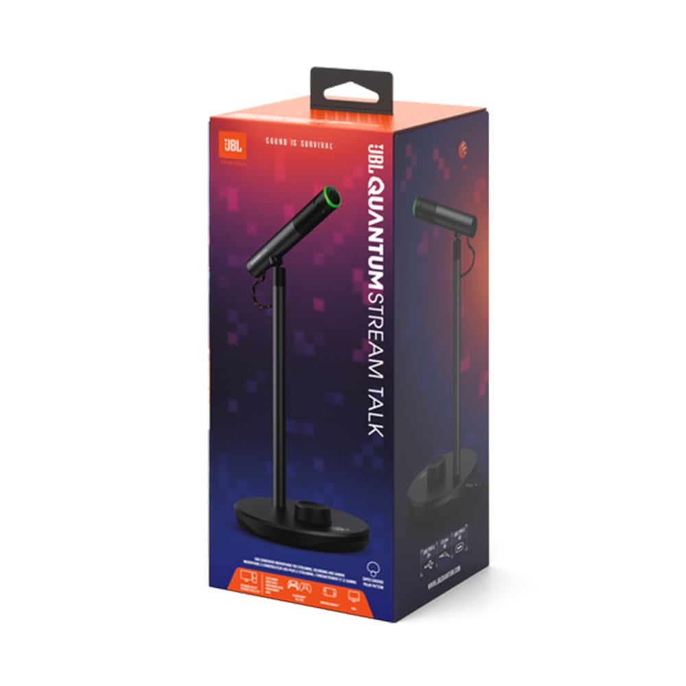 MICRÓFONO JBL QUANTUM CON CABLE - SONIDO PROFESIONAL EN COLOR NEGRO PARA GAMERS Y STREAMERS - 1