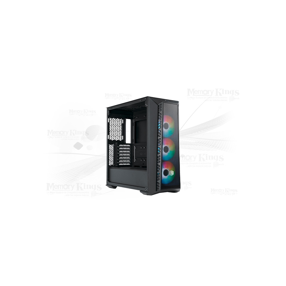 CASE COOLER MASTER MASTERBOX 520 MESH ARGB ATX - ESTILO MODERNO, GRAN VENTILACIÓN Y RGB BRILLANTE - 1