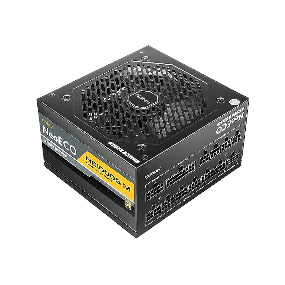 FUENTE DE ALIMENTACIÓN ANTEC NEOECO 1000W 80 PLUS GOLD, EFICIENTE Y CONFIABLE PARA GAMERS Y PCS DE ALTO RENDIMIENTO - 1