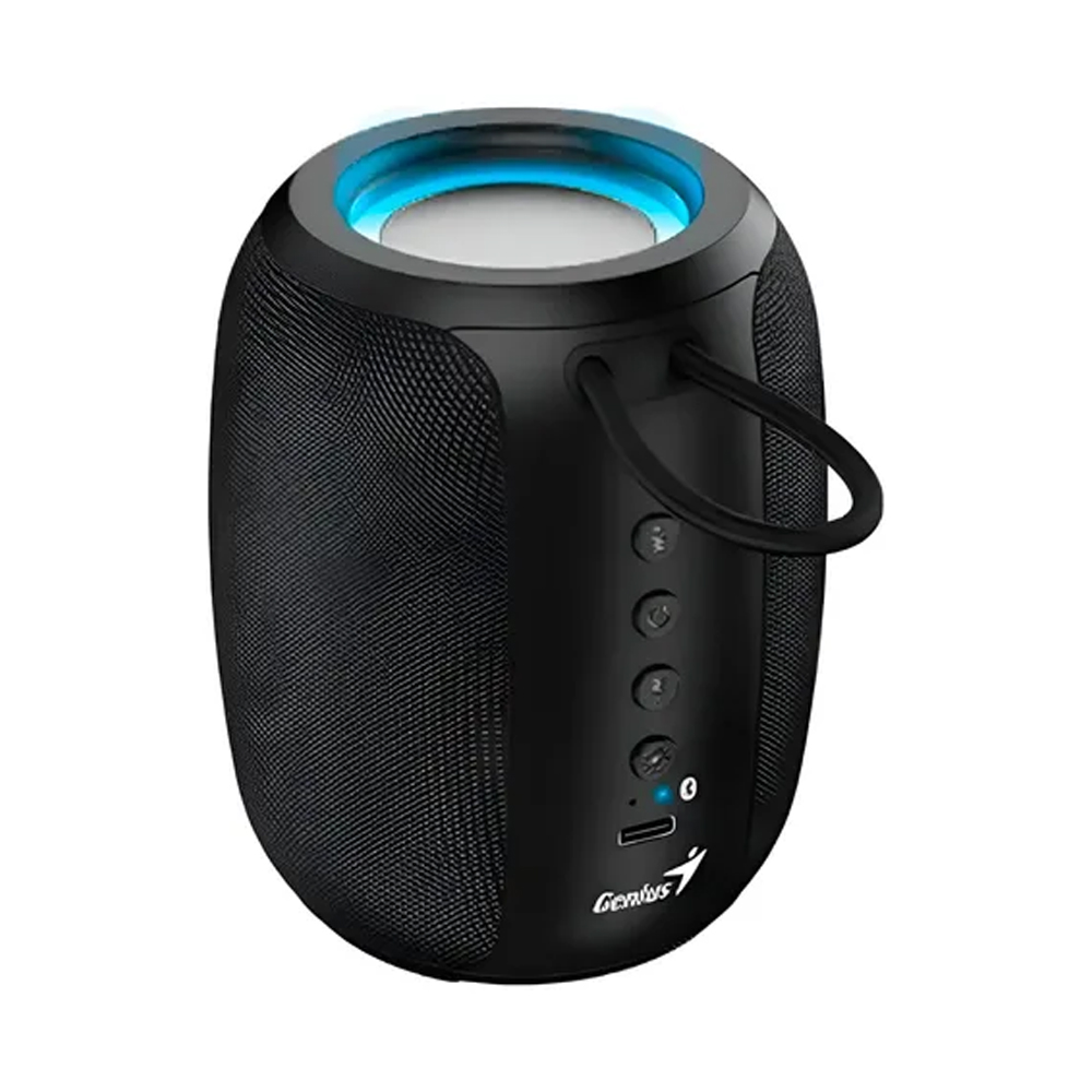 PARLANTE GENIUS SP-915BT BLUETOOTH 5W, 6 HORAS DE BATERÍA, RGB, COLOR NEGRO/GRIS, MICRÓFONO AI COPILOT - 1