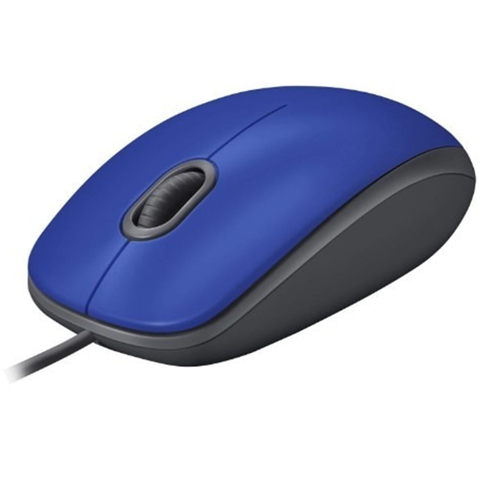 MOUSE LOGITECH M110 SILENT ÓPTICO USB 1000 DPI AZUL - 1