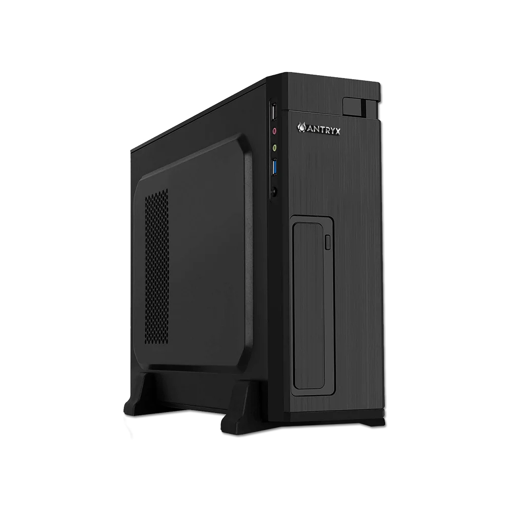 CAJA DE COMPUTADORA ANTRYX XTREME XS-100U NEGRA, DISEÑO DELGADO, 300W, IDEAL PARA GAMING Y TRABAJO - 1