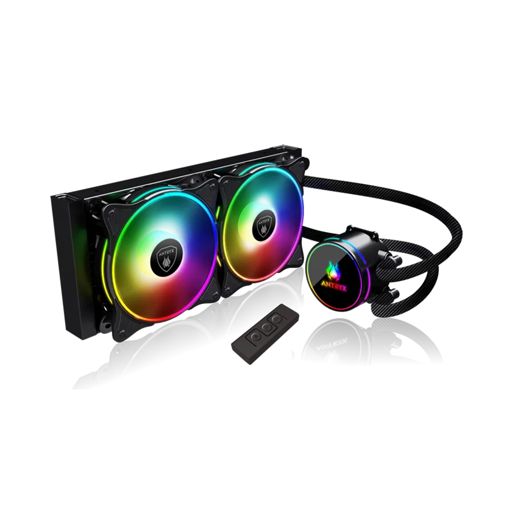 ENFRIADOR LÍQUIDO PARA CPU ANTRYX TRITON EVO 240 BLACK - RENDIMIENTO ÓPTIMO Y DISEÑO ELEGANTE - 1