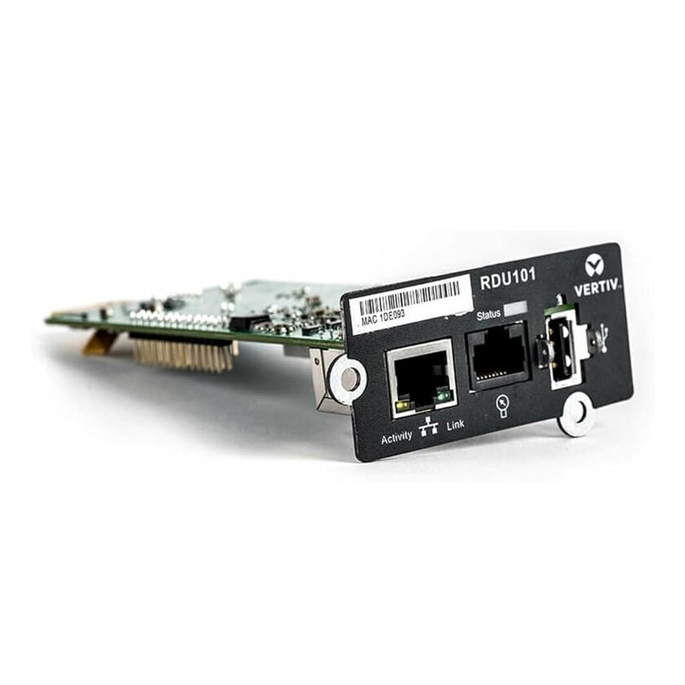 ADAPTADOR DE GESTIÓN REMOTA VERTIV LIEBERT RDU101, 1 PUERTO RJ-45, COLOR NEGRO, FÁCIL INSTALACIÓN - 1