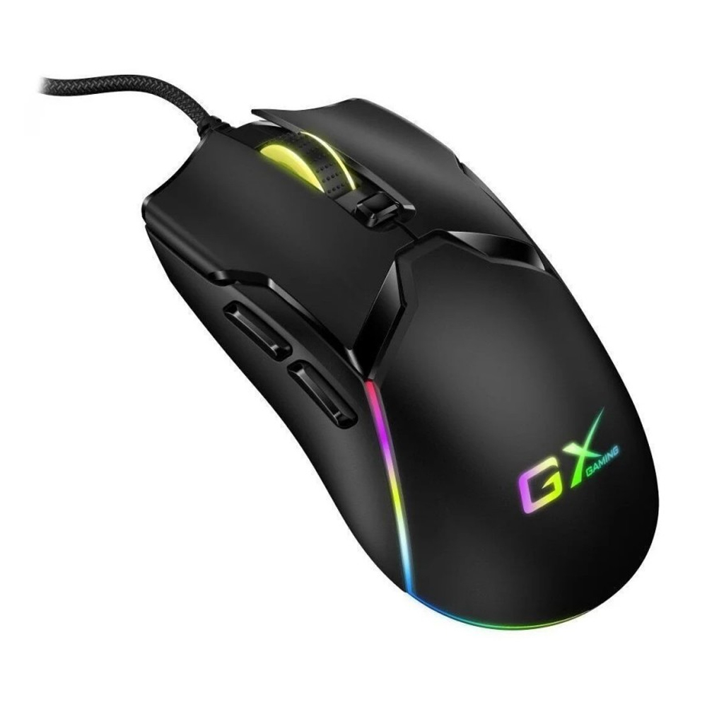 MOUSE GENIUS GX SCORPION M700 RGB BLACK, 7200 DPI, 6 BOTONES PROGRAMABLES, MEMORIA INTEGRADA - 1