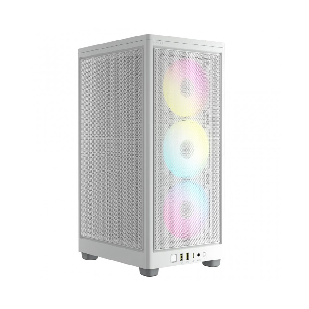 CAJA MINI TOWER CORSAIR 2000D RGB AIRFLOW MINI ITX BLANCA - DISEÑO COMPACTO Y ESTILO MODERNO - 1