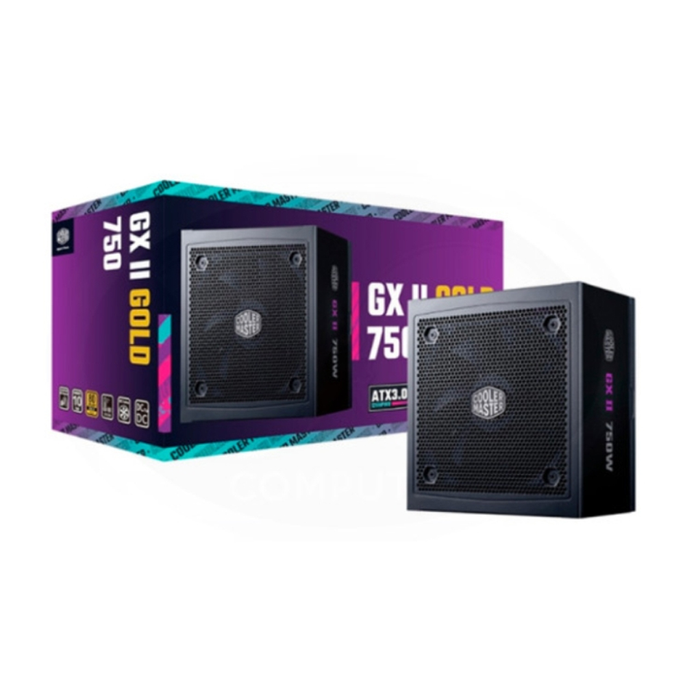 FUENTE DE ALIMENTACIÓN COOLER MASTER GX II GOLD 750W 80 PLUS GOLD, EFICIENCIA Y RENDIMIENTO ÓPTIMOS - 1
