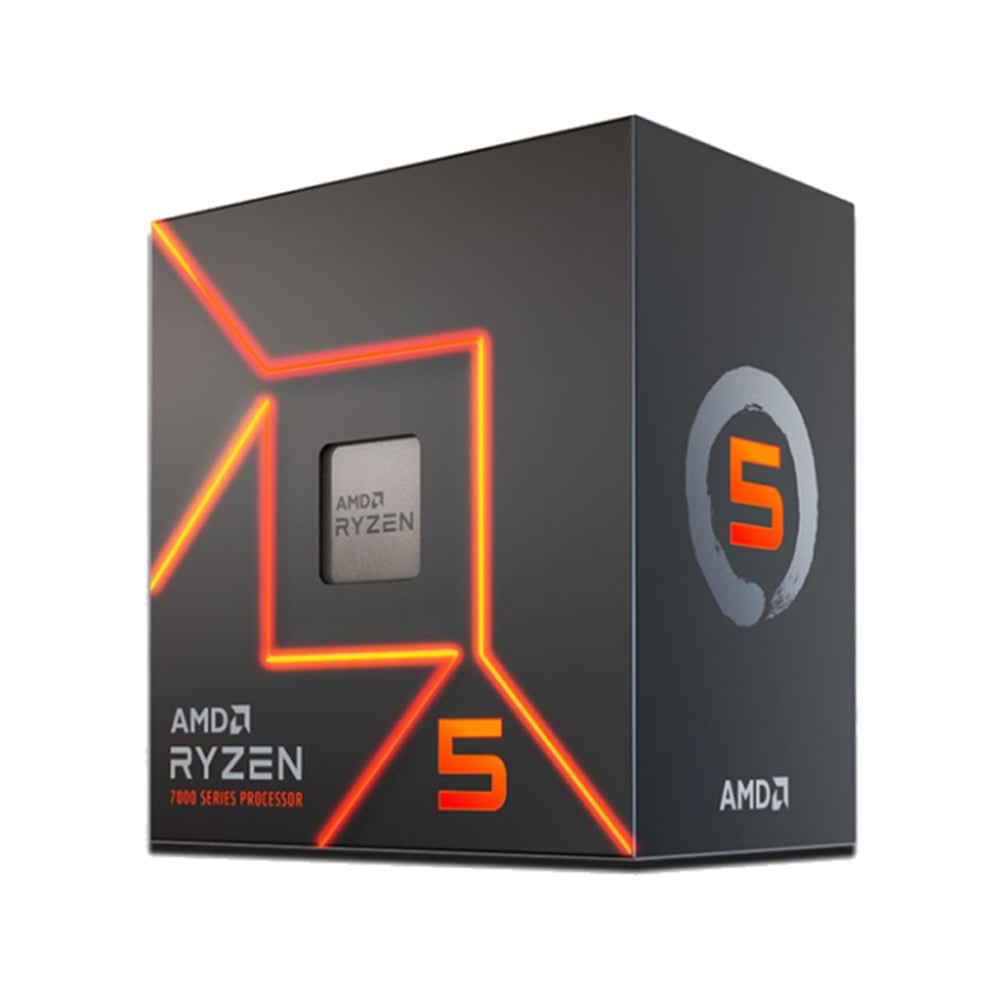 PROCESADOR AMD RYZEN 5 7600, 3.8GHZ, 6 NÚCLEOS, 32MB CACHÉ, GRÁFICOS RADEON Y VENTILADOR INCLUIDO - 1