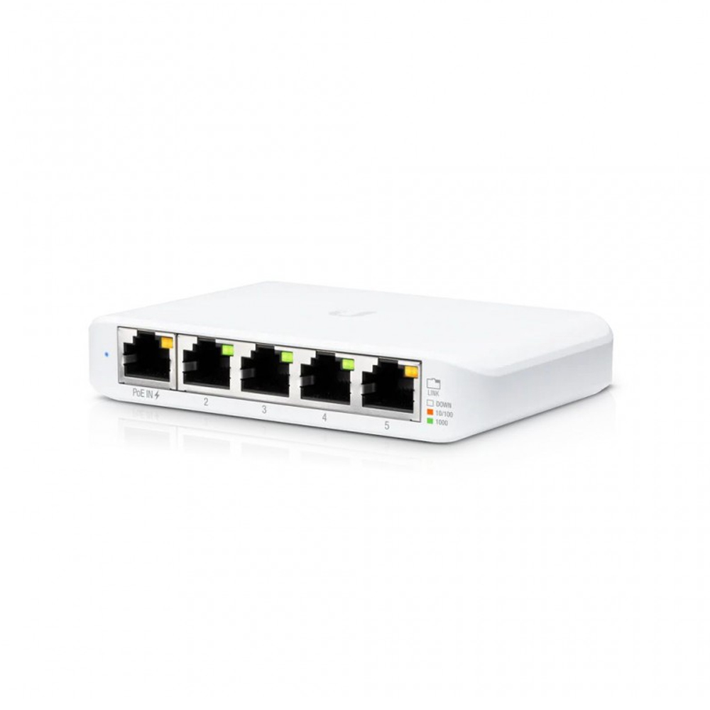CONMUTADOR UBIQUITI UNIFI SWITCH FLEX MINI - 5 PUERTOS GIGABIT (POE+), COMPACTO Y EFICIENTE - 1