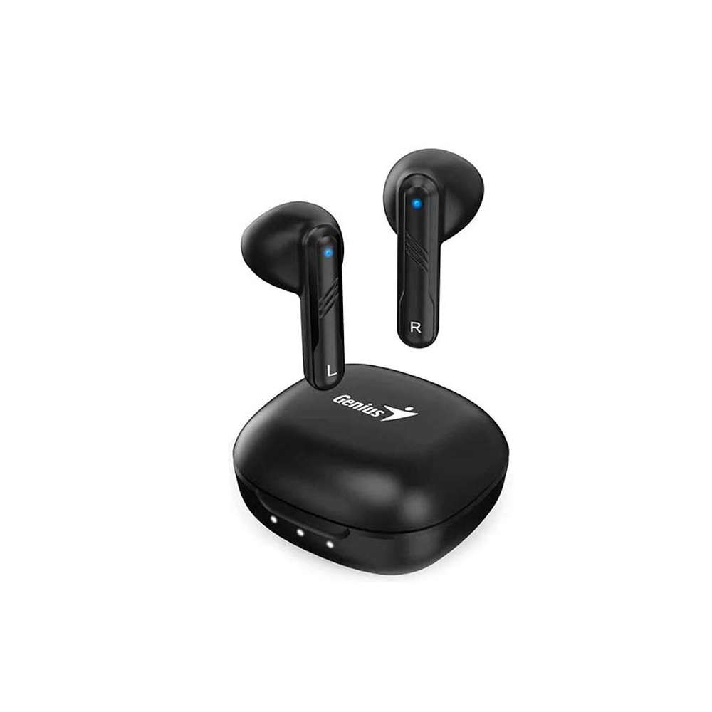 AUDÍFONOS GENIUS HS-M905BT TRUE WIRELESS BLUETOOTH, NEGROS, CON MICRÓFONO Y SONIDO DE ALTA CALIDAD - 1