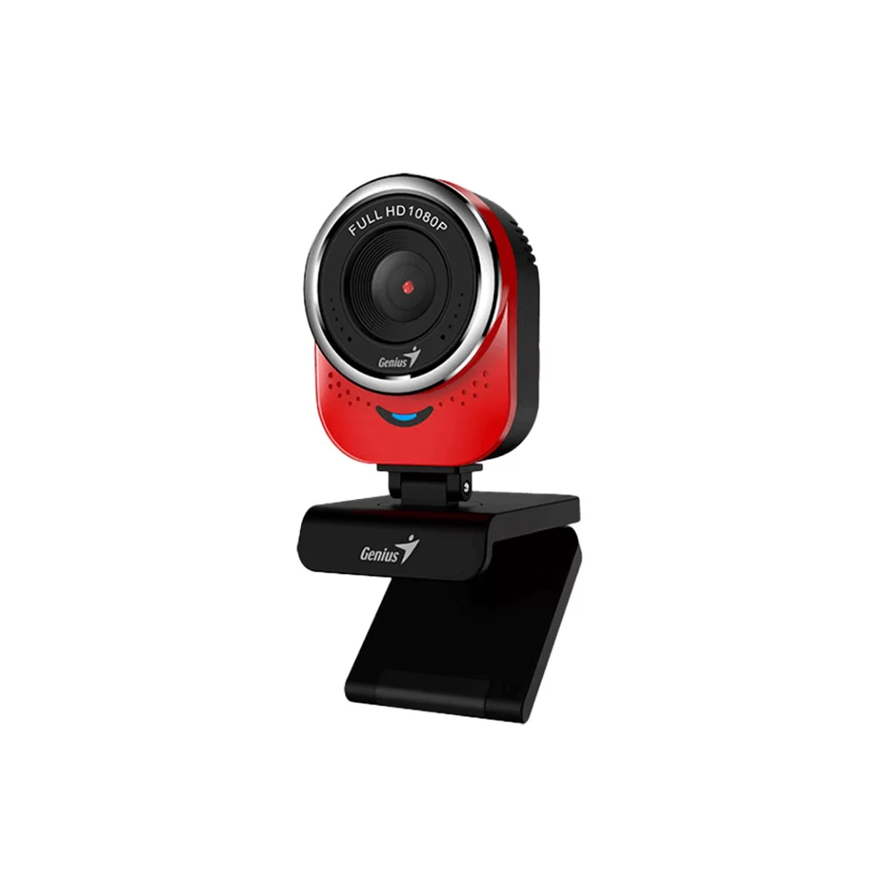 CÁMARA GENIUS QCAM 6000 FHD 1080P USB EN COLOR ROJO - CAPTURA NÍTIDA Y CONEXIÓN FÁCIL PARA STREAMING - 1