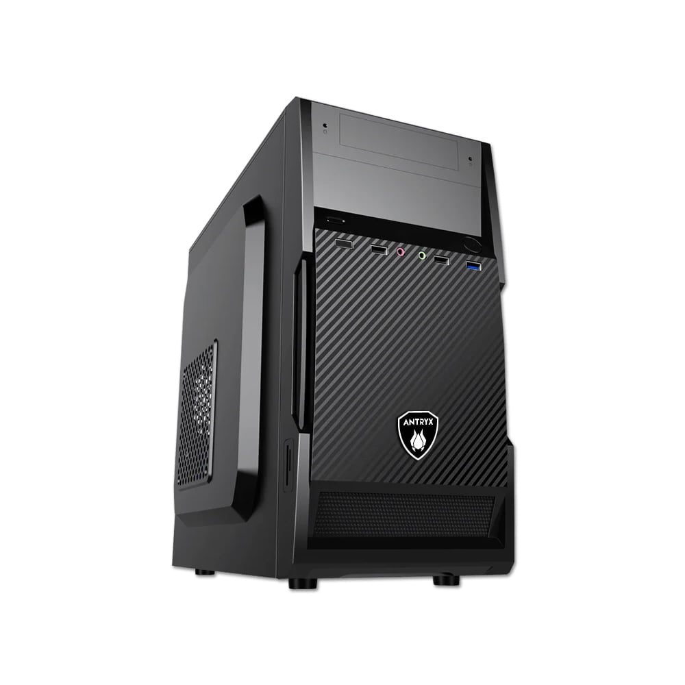 ESTACIÓN DE TRABAJO ANTRYX ELEGANT 570M - CASE MID TOWER ATX CON 350W, DISEÑO ELEGANTE Y FUNCIONAL. - 1