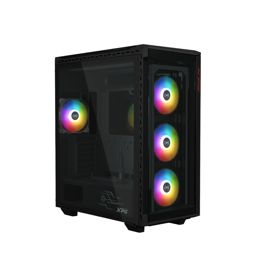 CAJA MID TOWER XPG BATTLE CRUISER II CON 4 VENTILADORES ARGB, COLOR NEGRO, GRAN CAPACIDAD Y ESTILO GAMER - 1