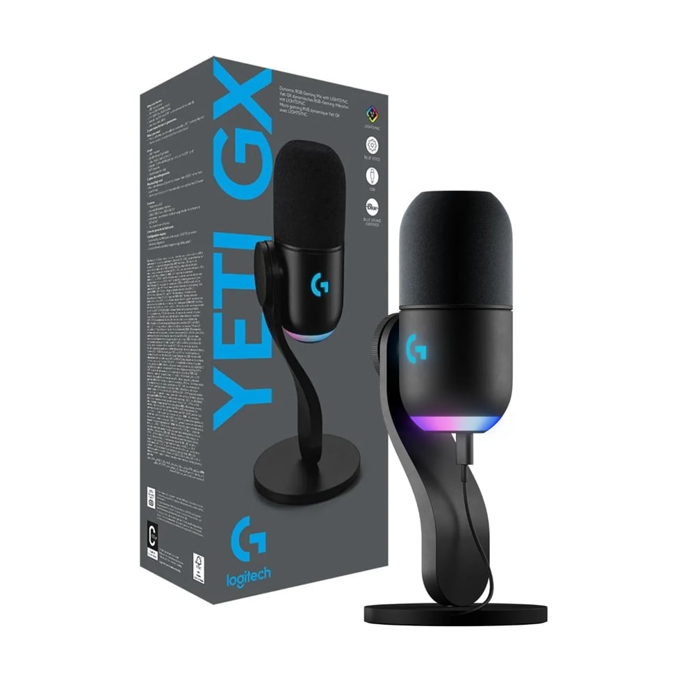 MICRÓFONO YETI GX DE LOGITECH - CALIDAD DE SONIDO SUPERIOR, DISEÑO ELEGANTE Y CONECTIVIDAD USB - 1