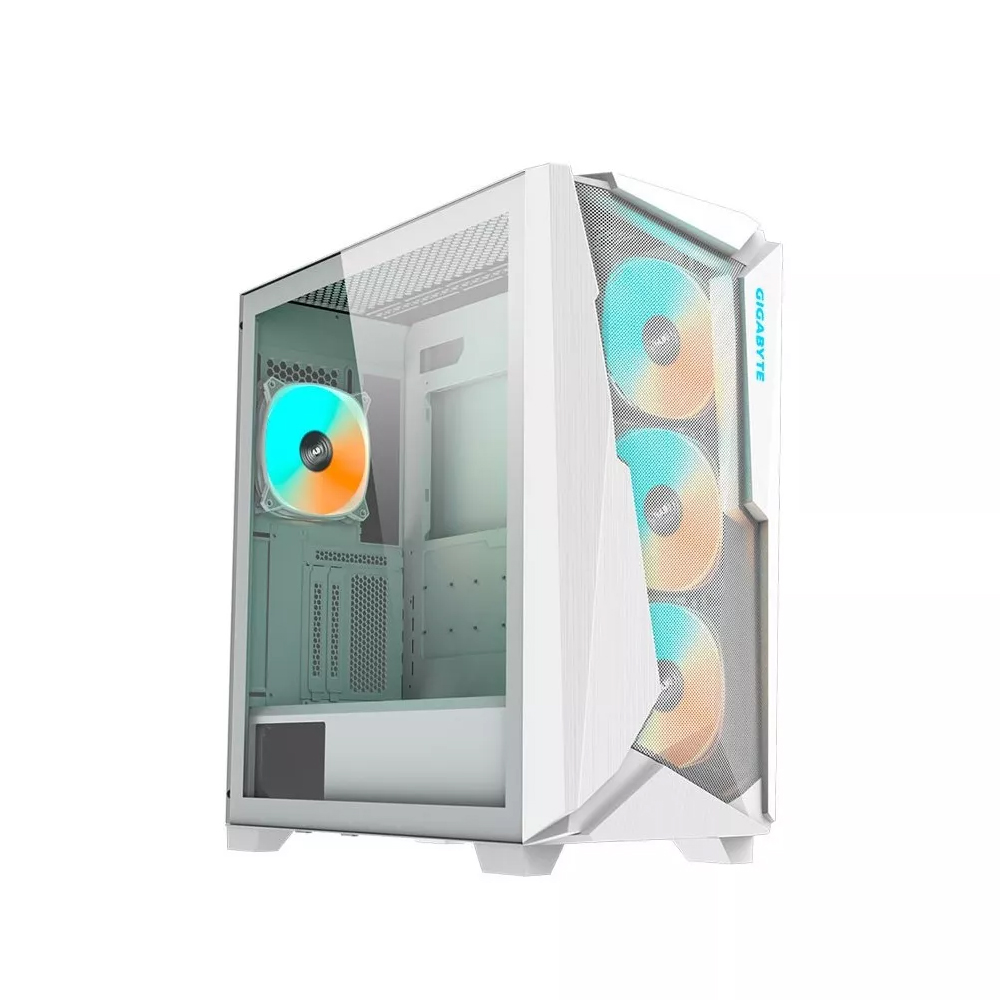 CAJA MID TOWER GIGABYTE GB-C301GW BLANCA EN PLÁSTICO Y ACERO, DISEÑO ELEGANTE Y GRAN VENTILACIÓN - 1