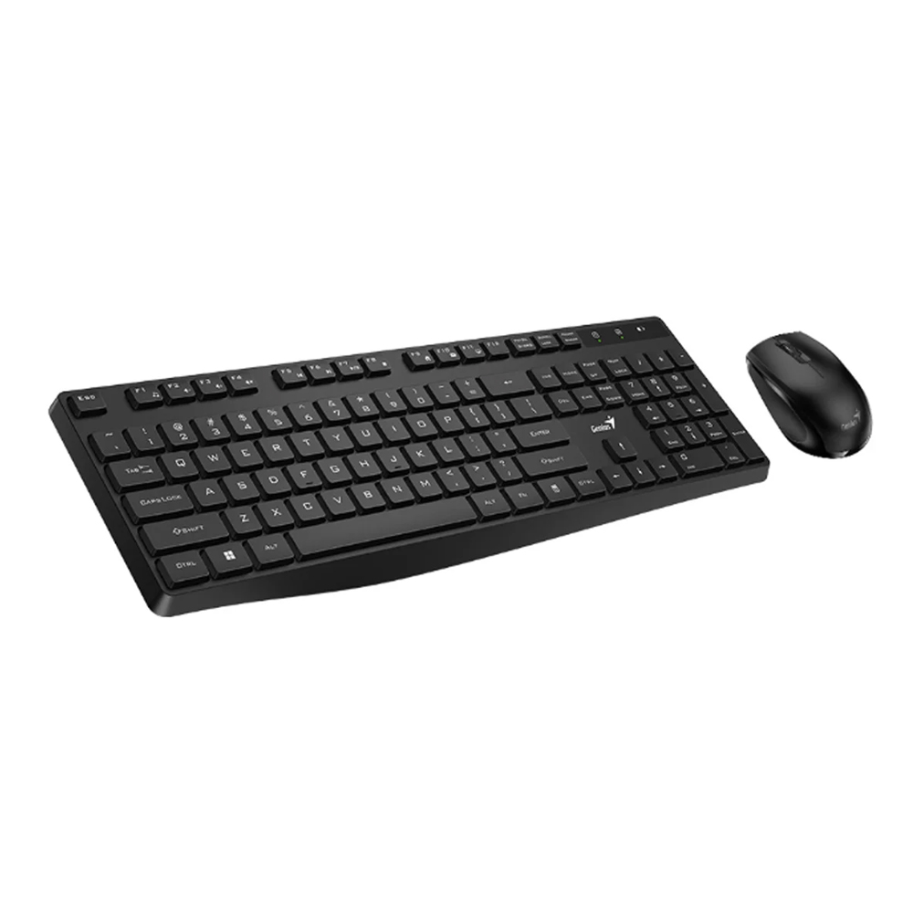 TECLADO Y RATÓN GENIUS KM-8206S INALÁMBRICOS MULTIMEDIA USB EN NEGRO - ESTILO Y COMODIDAD PARA TU PC - 1