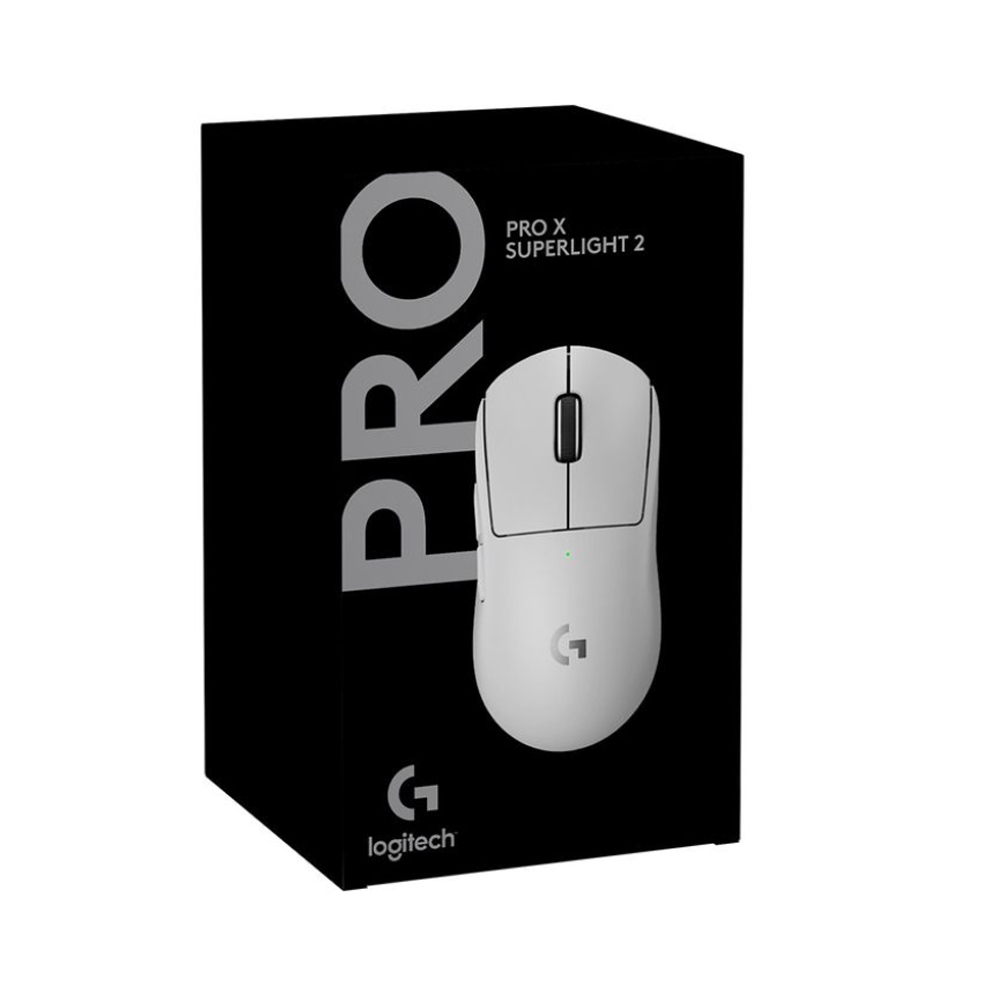 MOUSE INALÁMBRICO LOGITECH G PRO X SUPERLIGHT 2 BLANCO - ULTRA LIGERO, ALTA PRECISIÓN Y RENDIMIENTO GAMING - 1