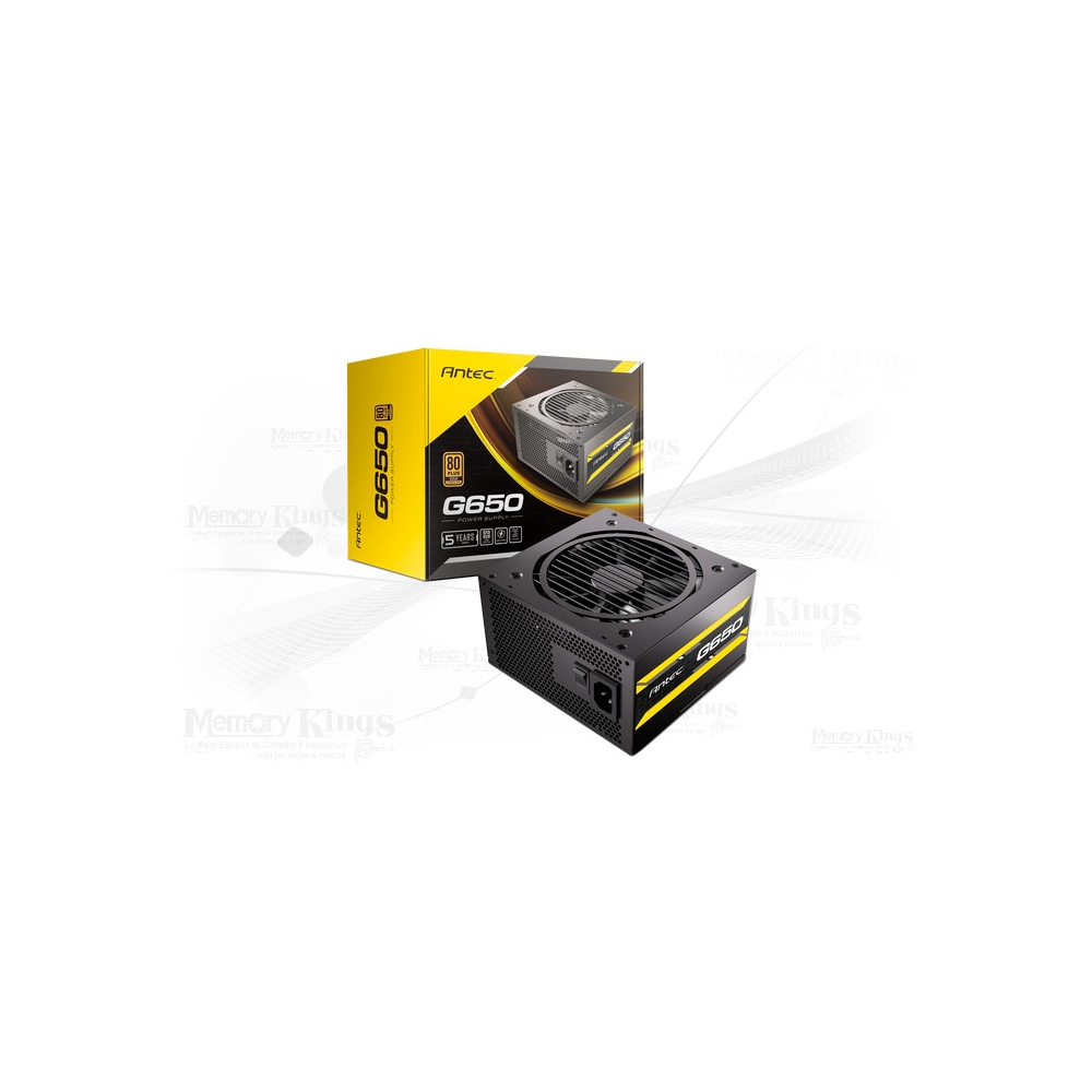 FUENTE DE PODER ANTEC ATOM G650 650W 80 PLUS GOLD - EFICIENCIA Y RENDIMIENTO SUPERIOR - 1