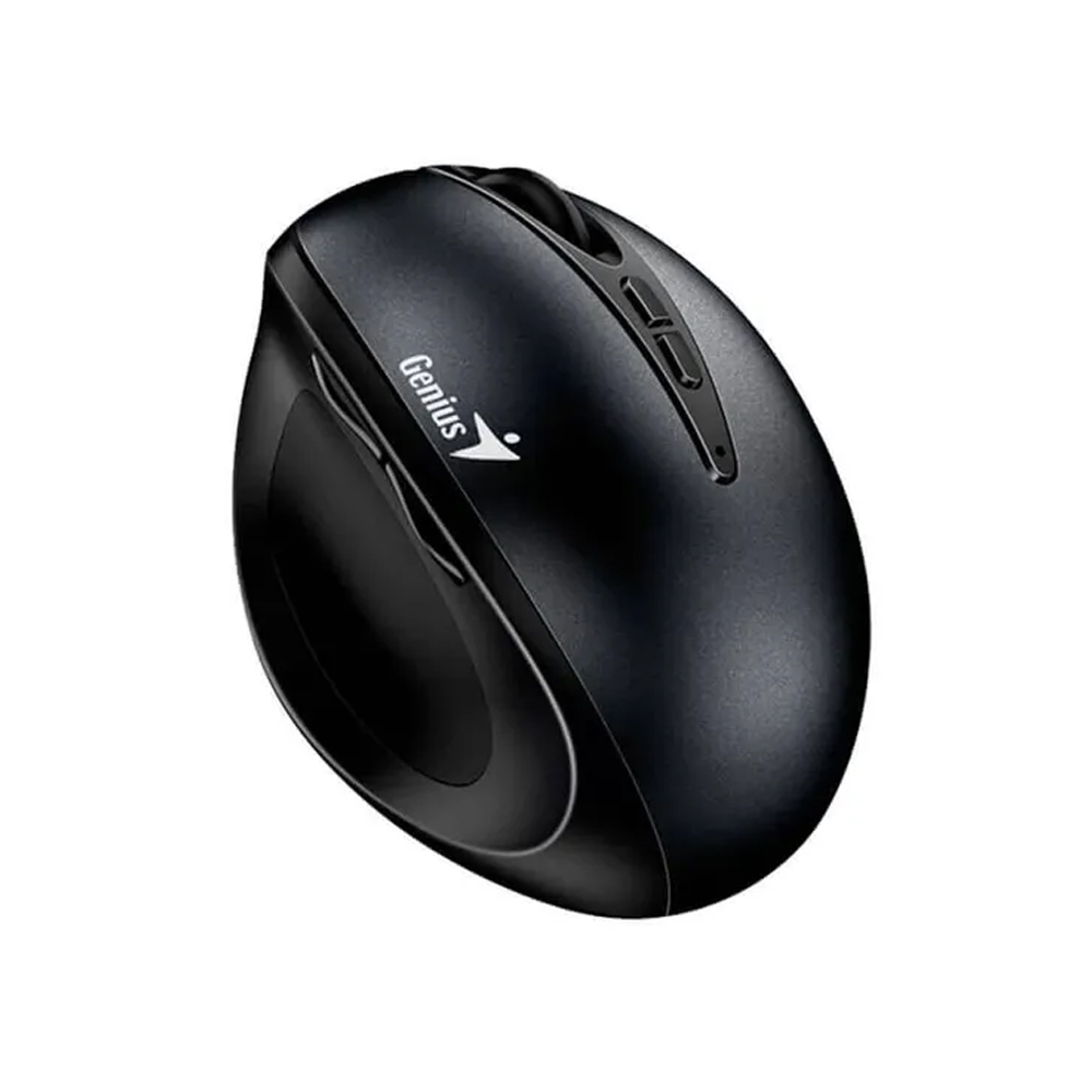 MOUSE GENIUS ERGO 8300S INALÁMBRICO VERTICAL ERGONÓMICO, 7 BOTONES, COLOR NEGRO, IDEAL PARA TRABAJO Y GAMING. - 1
