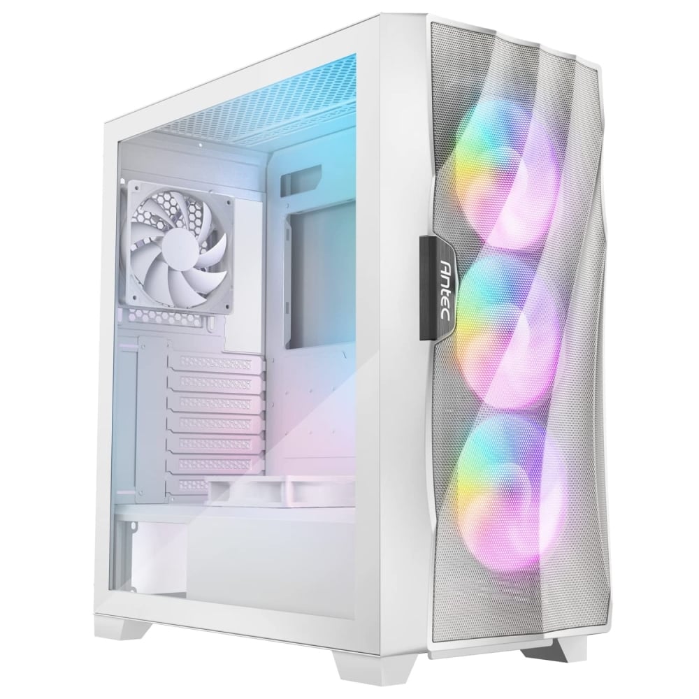 CAJA MID TOWER ANTEC DF700 FLUX BLANCA CON VENTILACIÓN ÓPTIMA Y DISEÑO ELEGANTE PARA GAMING - 1