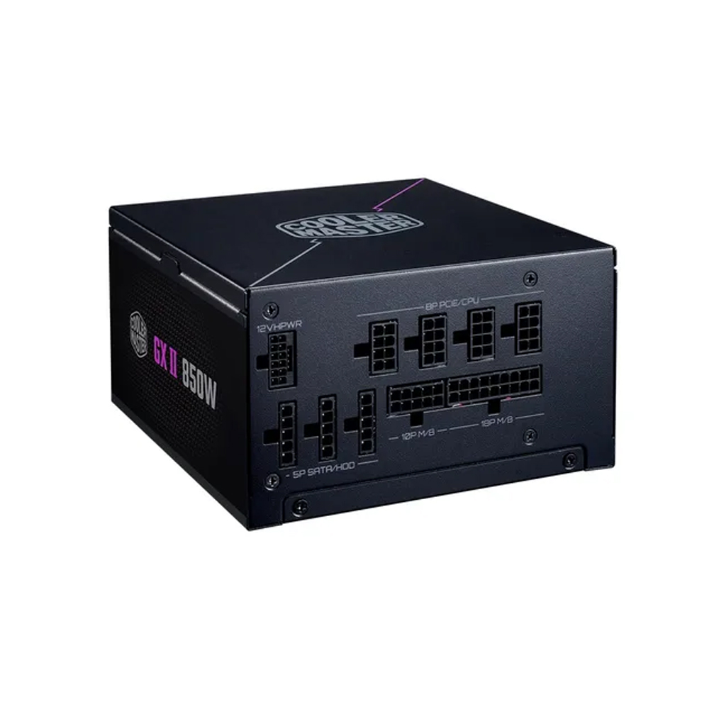FUENTE 850W COOLER MASTER GX II GOLD - EFICIENCIA 80 PLUS GOLD, POTENTE Y SILENCIOSA - 1