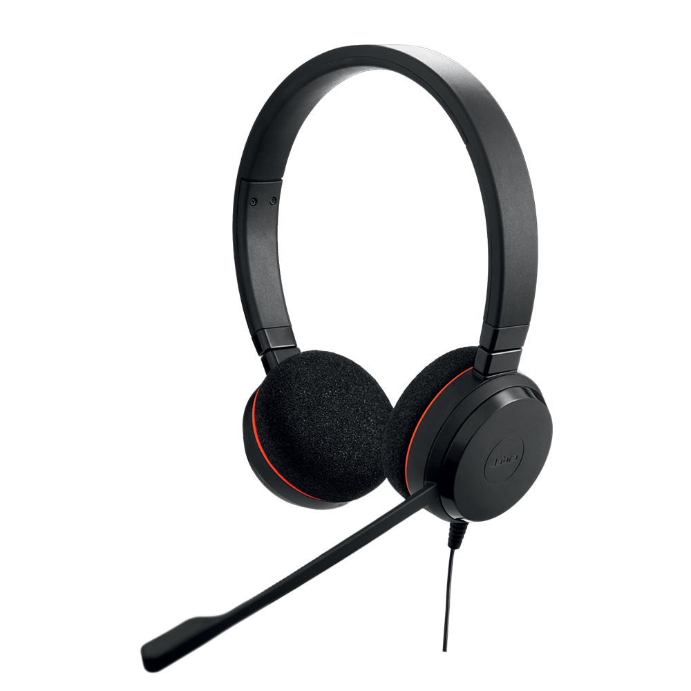 AURICULARES JABRA EVOLVE 20 CON MICRÓFONO, CONEXIÓN USB-C, SONIDO ESTÉREO, NEGROS Y COMPATIBLES CON MICROSOFT TEAMS - 1