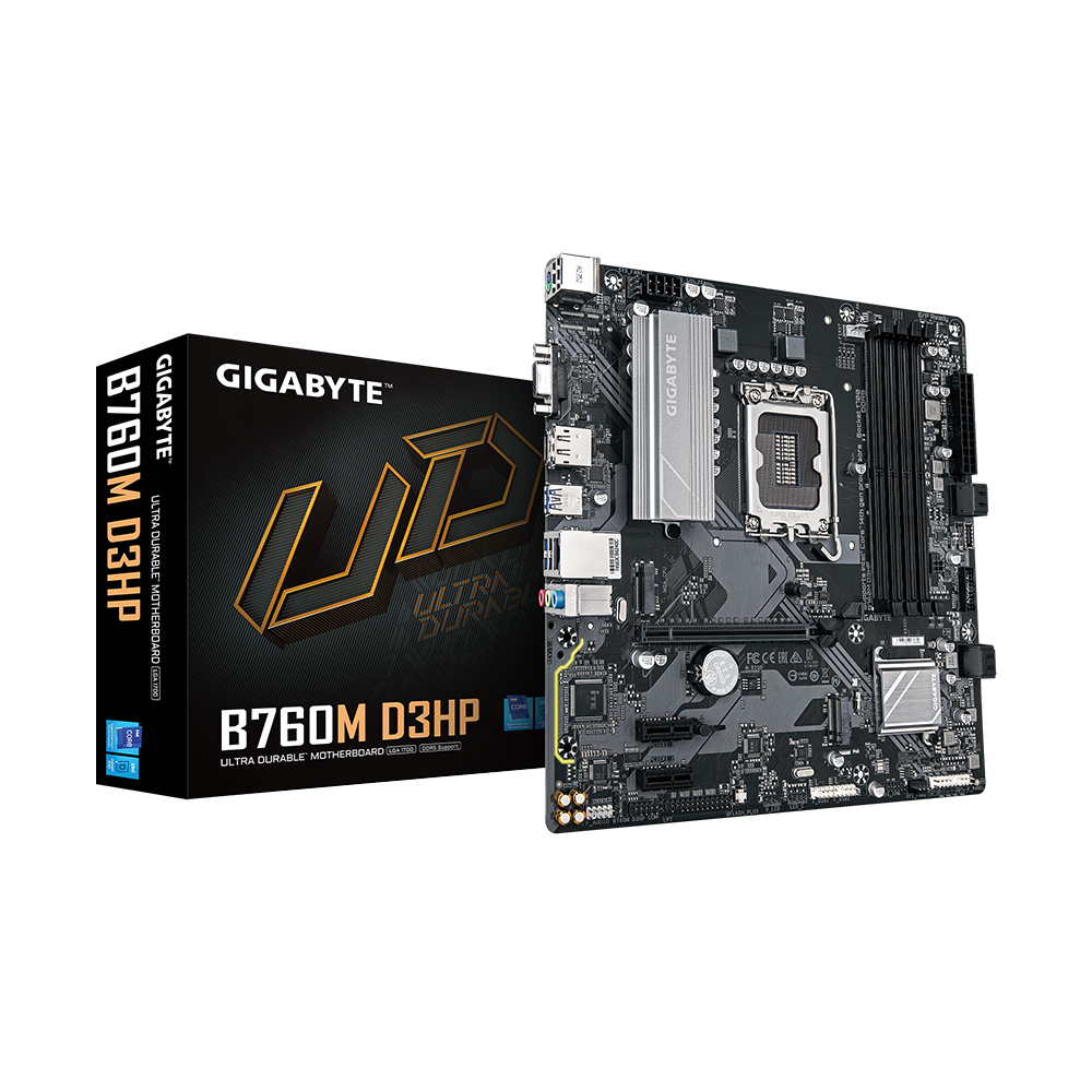 PLACA BASE GIGABYTE B760M D3HP DDR5 CON LGA 1700, PCIE 4.0, M.2 Y HDMI PARA ALTO RENDIMIENTO - 1