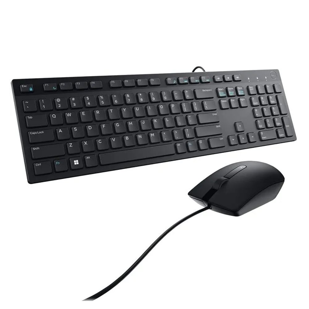 TECLADO Y RATÓN DELL KM300C EN ESPAÑOL - CONEXIÓN POR CABLE, ERGONOMÍA Y DISEÑO COMPACTO - 1