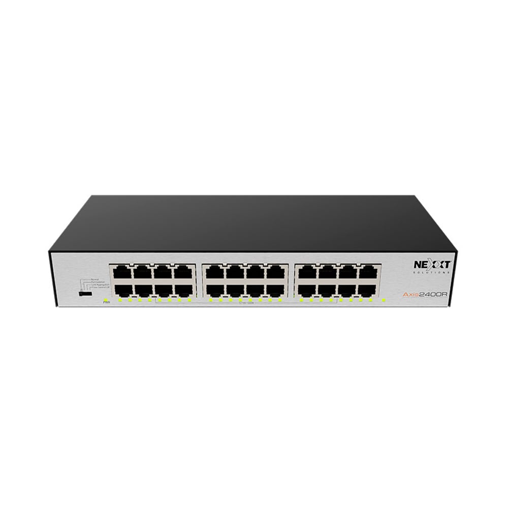 SWITCH GIGABIT ETHERNET NEXXT SOLUTIONS DE 24 PUERTOS 10/100/1000 - CONECTIVIDAD RÁPIDA Y EFICIENTE - 1