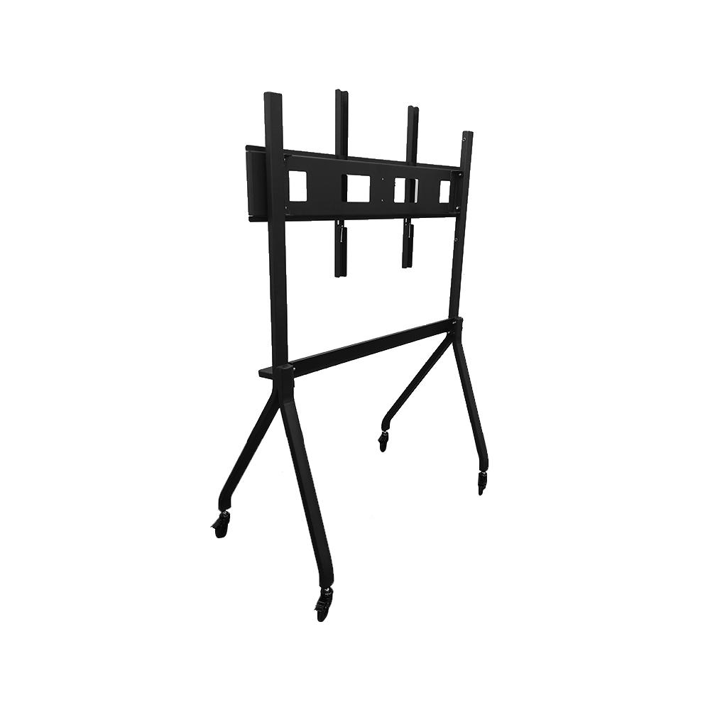 RACK PORTÁTIL TEROS TE-9010S PARA PANTALLAS TÁCTILES DE 75' A 86', COLOR NEGRO, FÁCIL DE MONTAR - 1