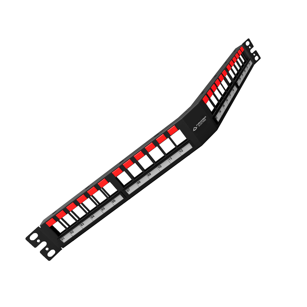 TABLERO DE CONEXIONES FURUKAWA 1U 19' NEGRO CON 24 PUERTOS - SOLUCIÓN EFICIENTE PARA RED - 1