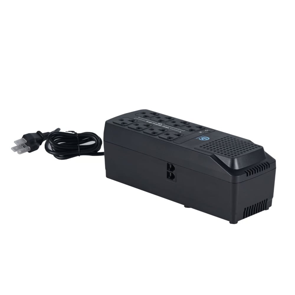 ESTABILIZADOR CENTRALION 1200VA (600W) CON 8 TOMAS Y PUERTOS USB - PROTECCIÓN TOTAL PARA TUS DISPOSITIVOS - 1