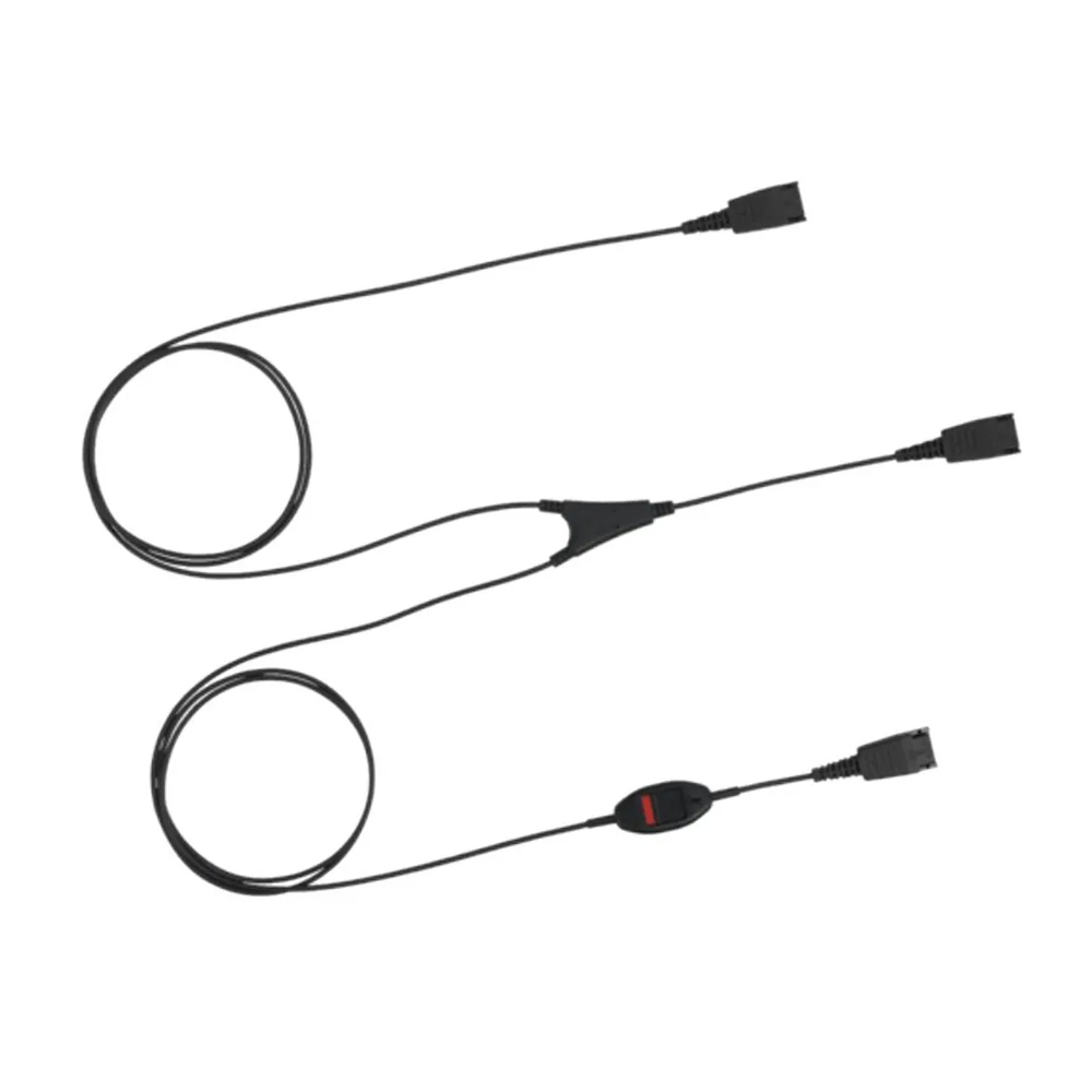 JABRA SUPERVISOR Y-CORD - SEPARADOR DE AURICULARES CON DESCONEXIÓN RÁPIDA PARA FÁCIL USO - 1
