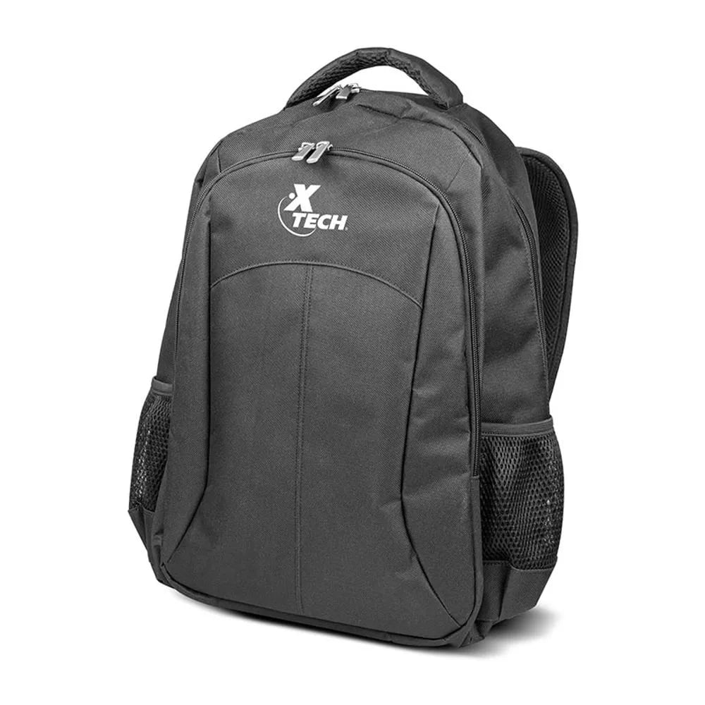 MOCHILA XTECH PARA PORTÁTIL DE 15.6” EN NYLON NEGRO CON BOLSILLO ADICIONAL, IDEAL PARA TUS GADGETS. - 1