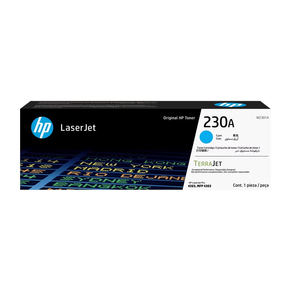 CARTUCHO DE TONER HP 230A CIAN 1800 PÁGINAS - 1
