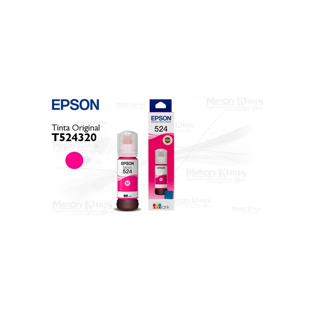 TINTA EPSON T524320-AL PARA IMPRESORAS ECOTANK, ALTA CAPACIDAD, COLOR NEGRO, IDEAL PARA IMPRESIÓN DE CALIDAD - 1