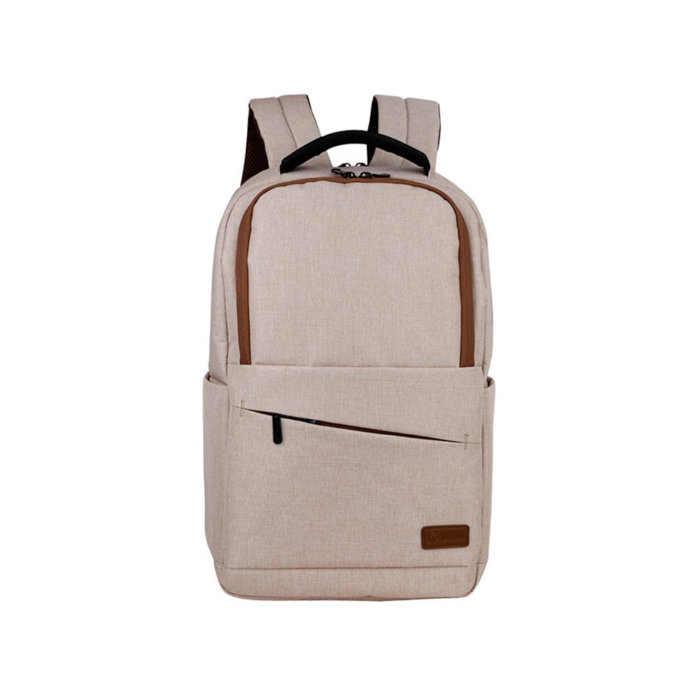 MOCHILA TEROS CITY BEIGE PARA LAPTOP DE 15.6'' - ESTILO, COMODIDAD Y GRAN CAPACIDAD - 1