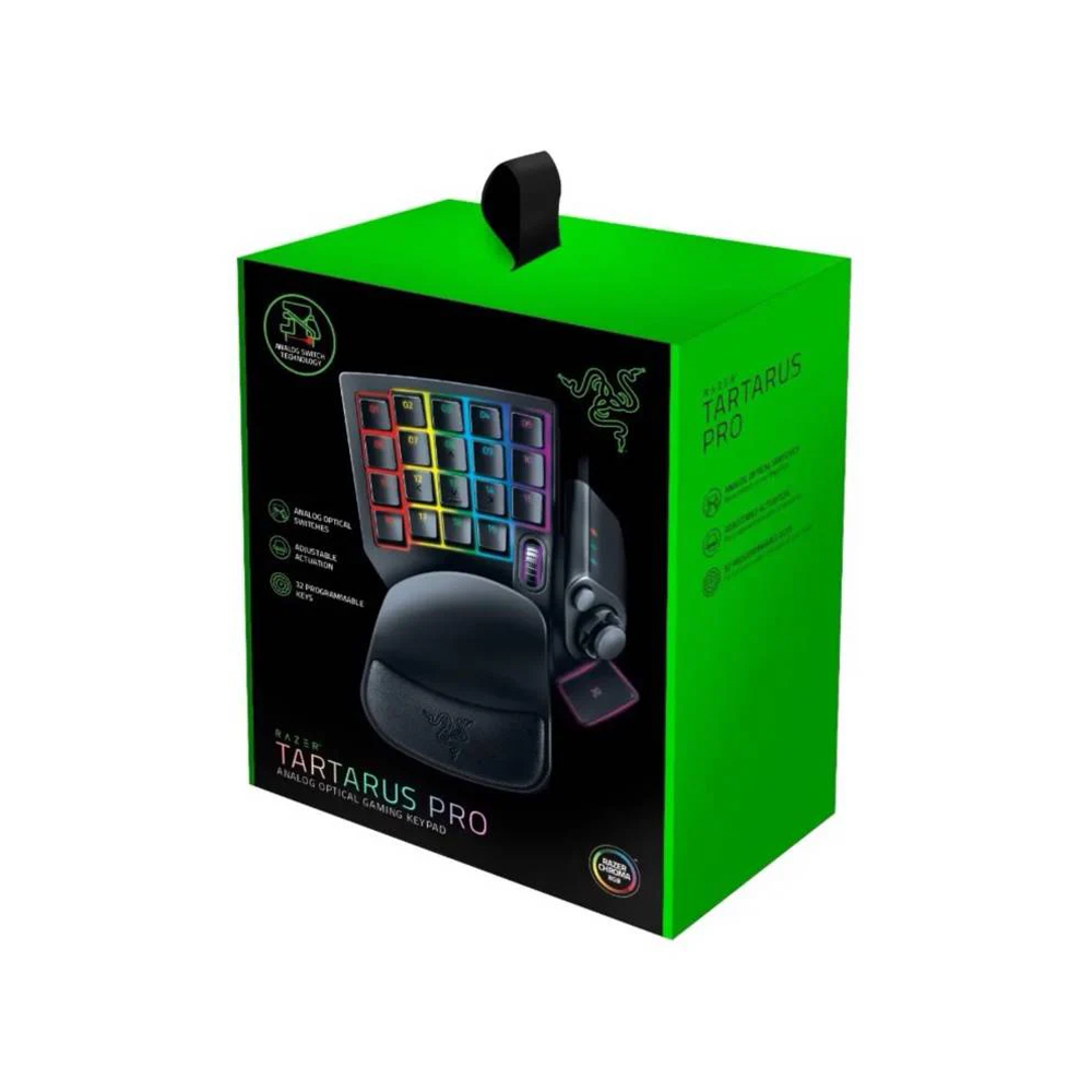 TECLADO RAZER TARTARUS PRO CON SWITCHES ANALÓGICOS, RETROILUMINACIÓN CHROMA Y COLOR NEGRO - 1