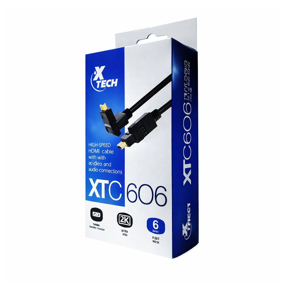 CABLE HDMI XTECH PIVOT-SWIV6FT 6FT - 1