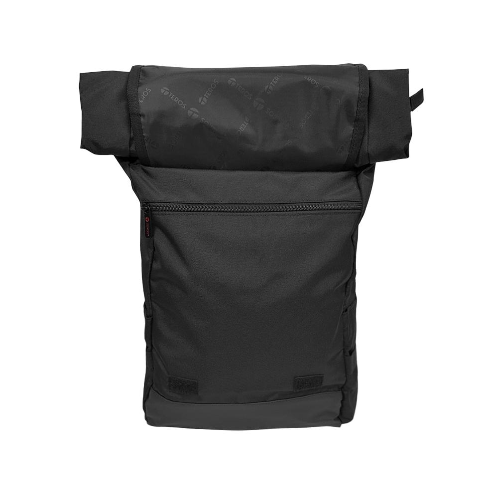 MOCHILA TEROS GAMER VISION PARA NOTEBOOKS HASTA 15.6' - DISEÑO ERGONÓMICO Y GRAN CAPACIDAD EN COLOR NEGRO - 1