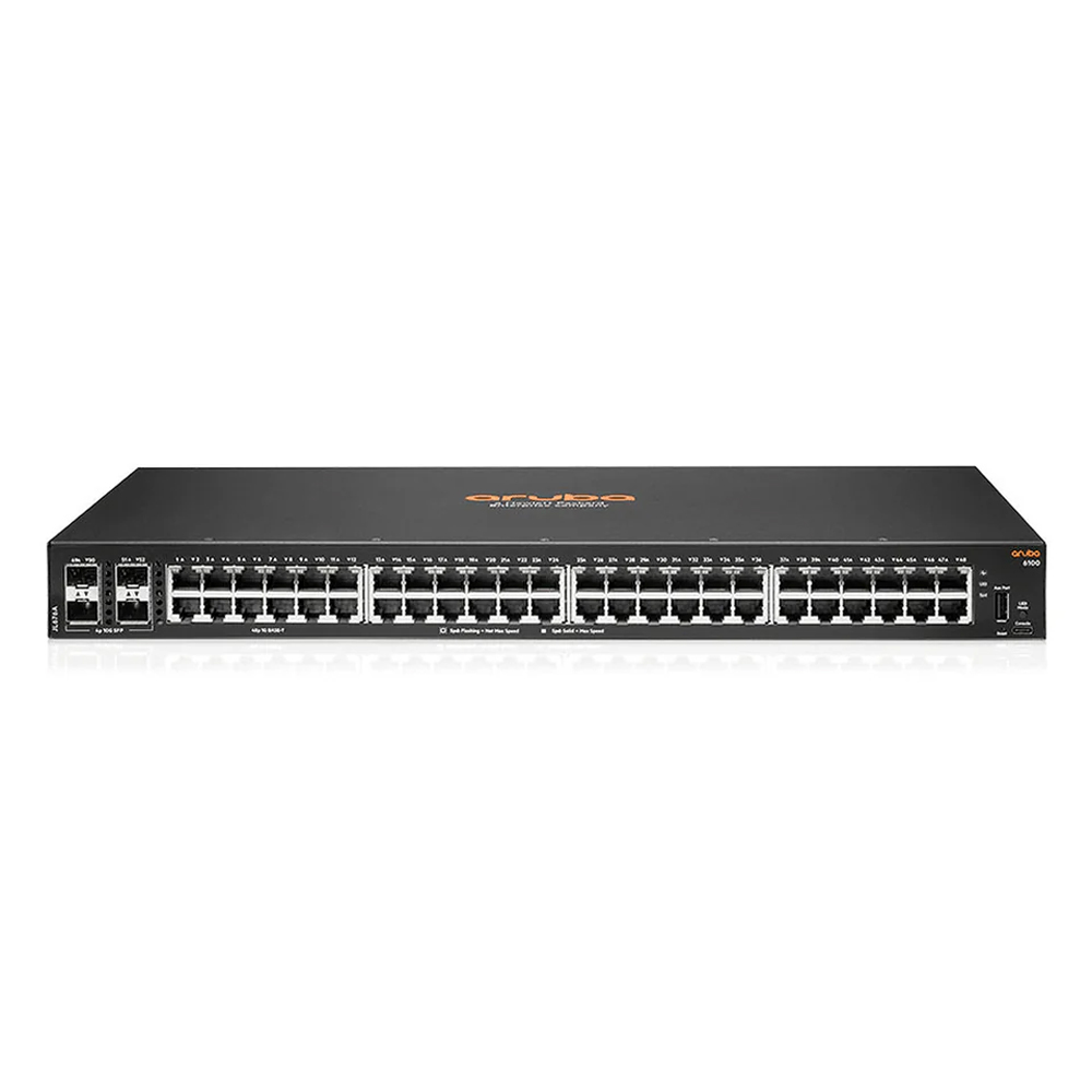 ARUBA 6100 SWITCH DE RED 48 PUERTOS GIGABIT Y 4 SFP+, IDEAL PARA EMPRESAS CONECTADAS - 1