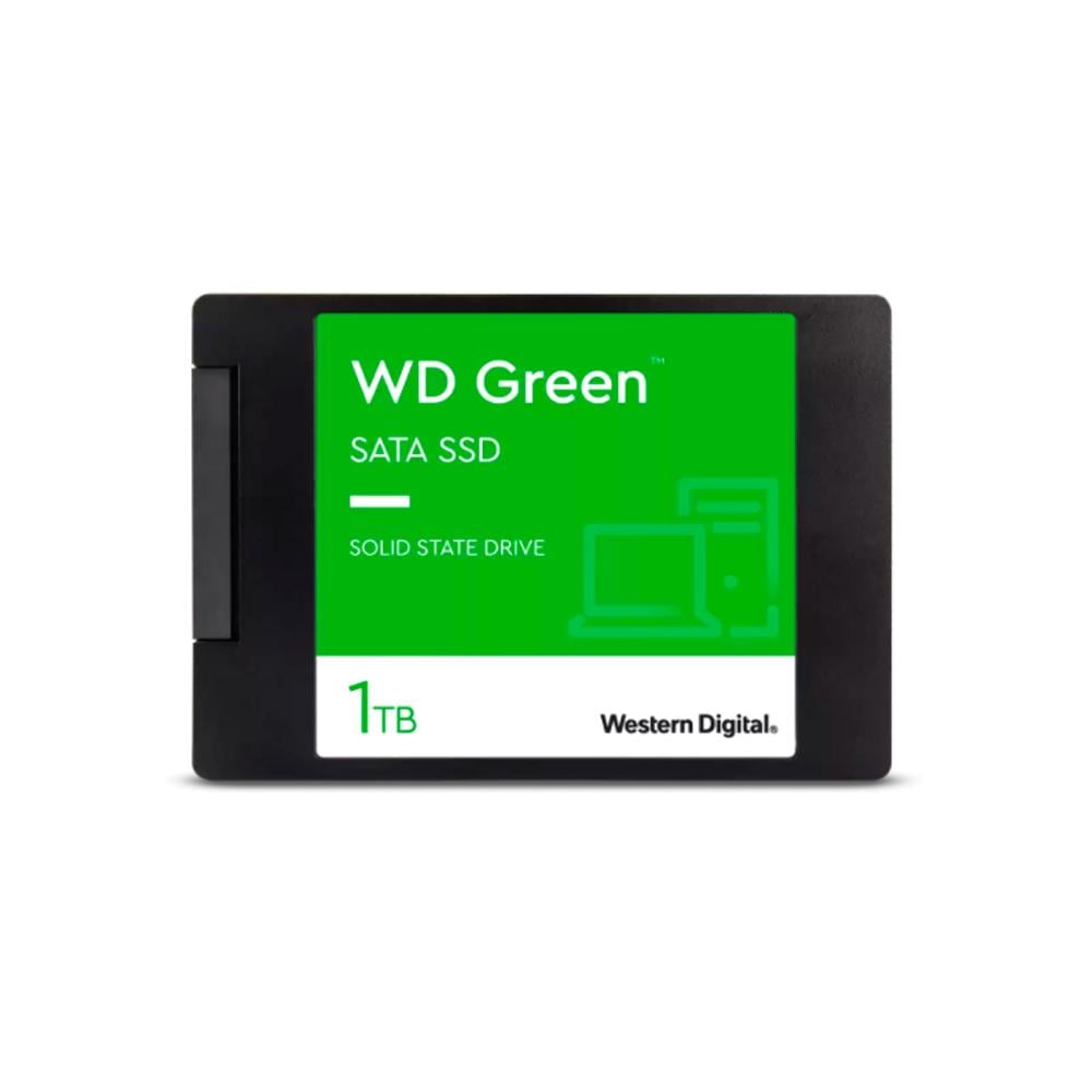SSD WESTERN DIGITAL GREEN 1TB, SATA 6GB/S, 2.5', 7MM - ALMACENAMIENTO RÁPIDO Y EFICIENTE - 1