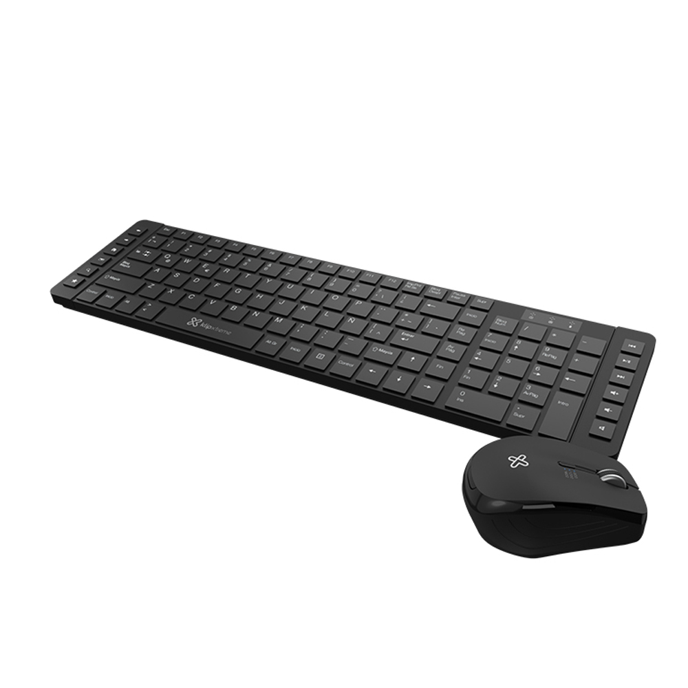 KLIP XTREME SET TECLADO Y RATÓN INALÁMBRICO 2.4 GHZ EN COLOR NEGRO - COMPATIBLE CON ESPAÑOL - 1