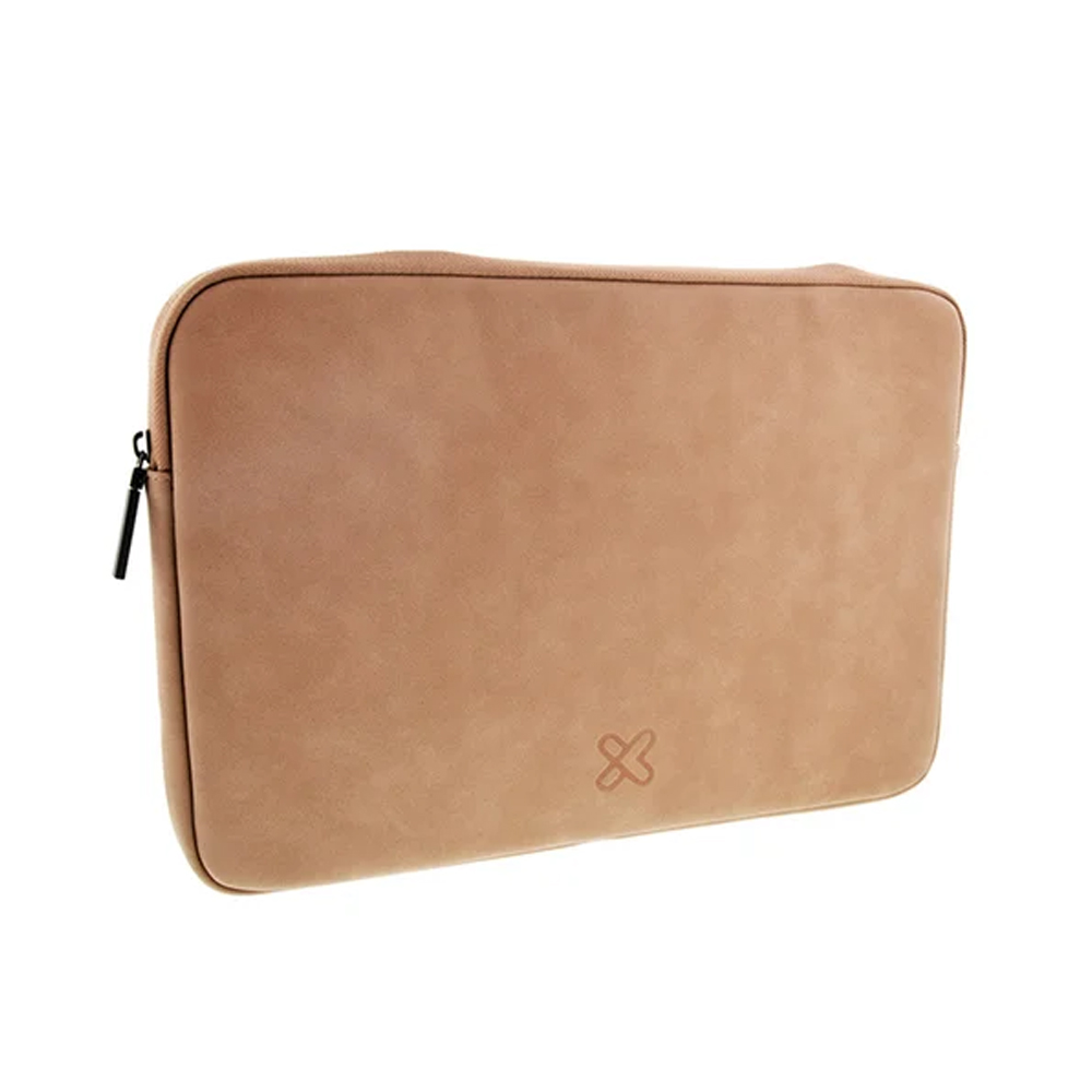 FUNDA PARA LAPTOP KLIP XTREME DE 15.6' EN POLIURETANO COLOR CAQUI - PROTECCIÓN Y ESTILO PORTÁTIL - 1