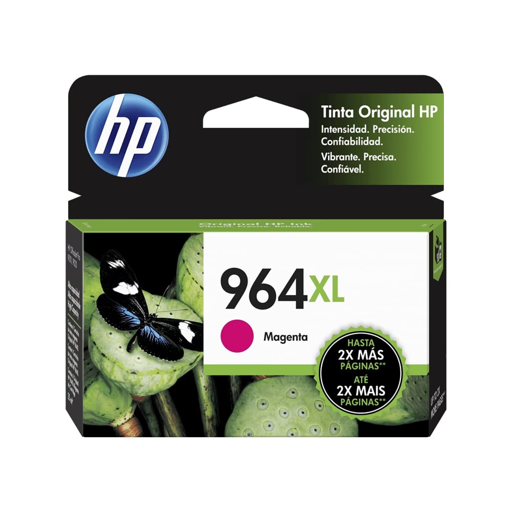 TÓNER HP 964XL MAGENTA DE ALTA CAPACIDAD, COMPATIBLE CON IMPRESORAS HP PARA COLORES VIBRANTES Y NÍTIDOS. - 1